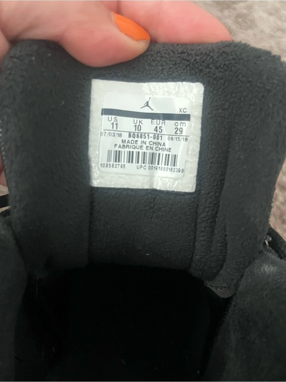 Jordan 12 Retro Winter Black Jumpman 23